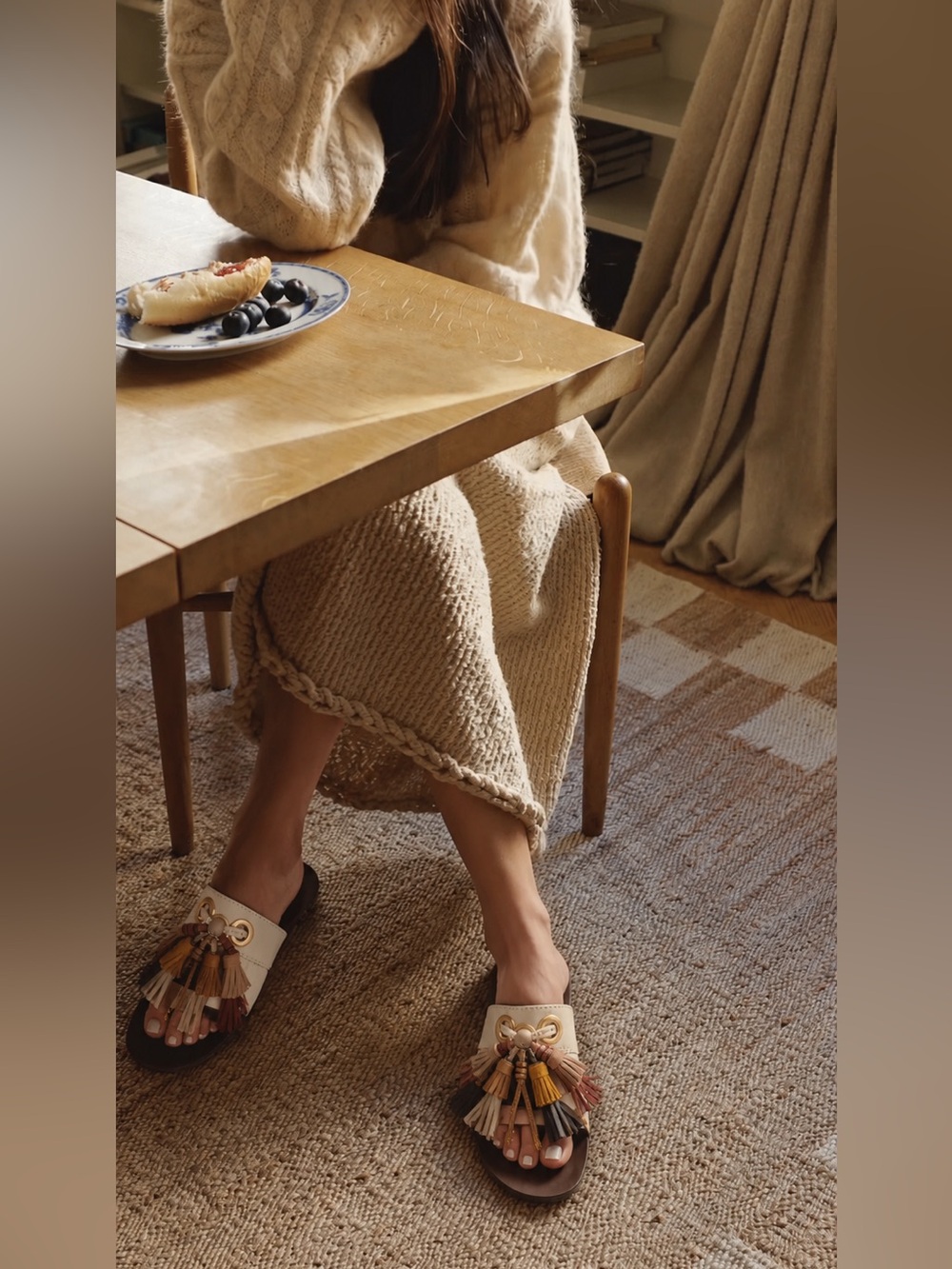 Chloe See by Chloe Tania tassel slides sandals